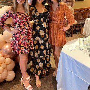 No Introductions Needed Black Burnout Floral Tiered Maxi Dress